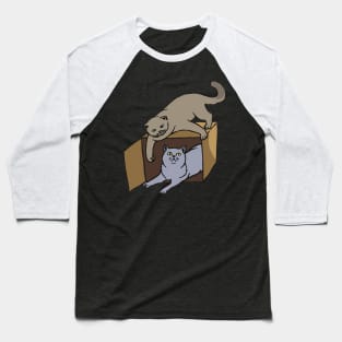 2 cats playing Baseball T-Shirt